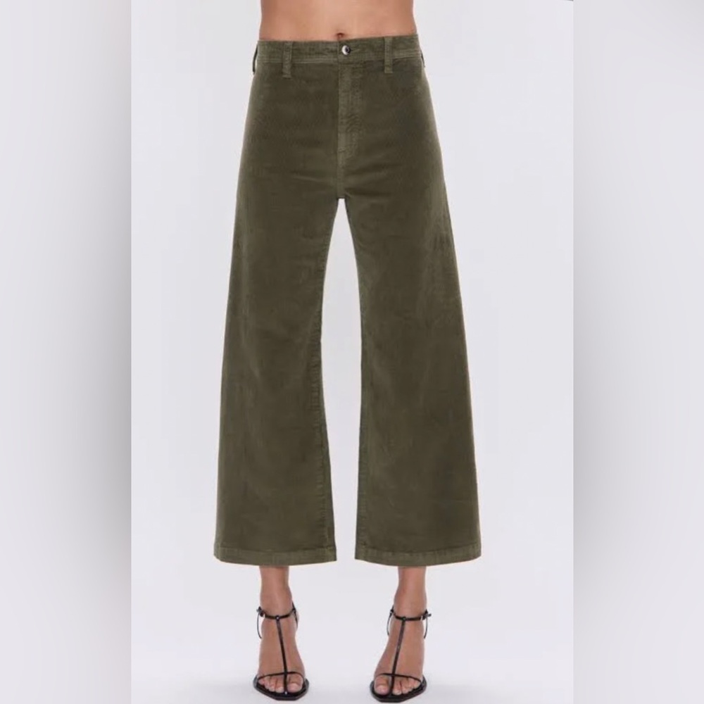 PISTOLA Corduroy Penny Crop Pant in Sequoia. Branded With Tags.